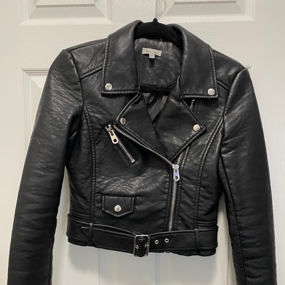Urban Outfitters - Silence + Noise Pebbled Belted Biker Jacket - XS - Picture 2 of 5